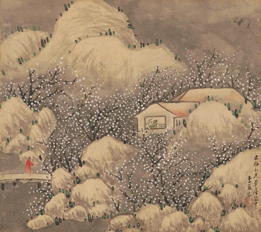 Jeon Gi (Joseon, Korea), Plum Blossom Cottage, early 19th century